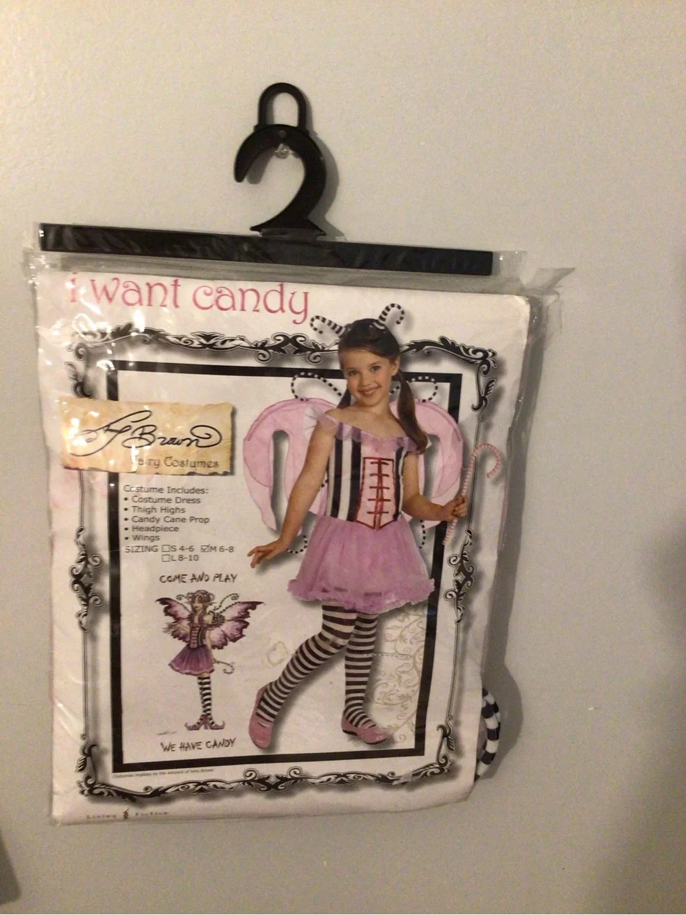 Pink Fairy Costume with Wings and Accessories - Brand Unspecified